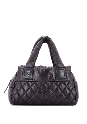 CHANEL Pre-Owned Coco Cocoon Bowling Bag Quilted Nylon Small handbag - Black