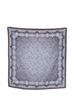 Dell'oglio Tokio printed scarf - Blue