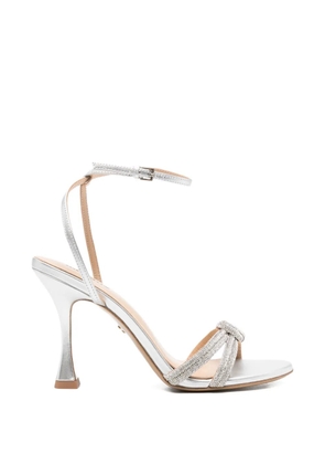 Lola Cruz knotted strap sandals - Silver
