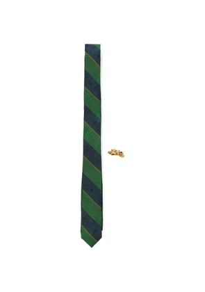 MASU striped tie - Green