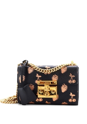 Gucci Pre-Owned Padlock Printed Leather Small shoulder bag - Black
