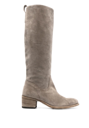 Officine Creative Denner 116 55mm knee-high boots - Grey