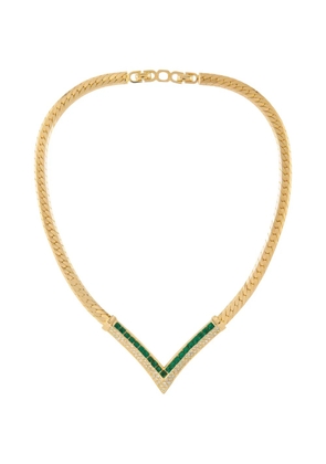 Christian Dior Pre-Owned 1980s V-shaped necklace - Gold