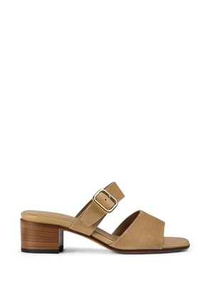 Doucal's suede double-strap sandals - Neutrals