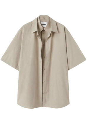 Jil Sander layered cotton shirt - Grey