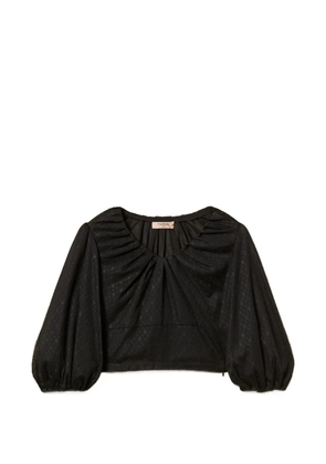 TWINSET tulle blouse - Black