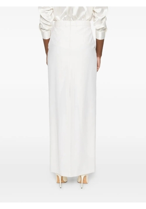 MEDEEA high-waisted straight skirt - White