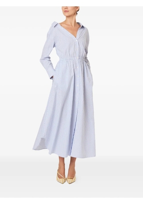 Rosie Assoulin striped V-neck dress - Blue