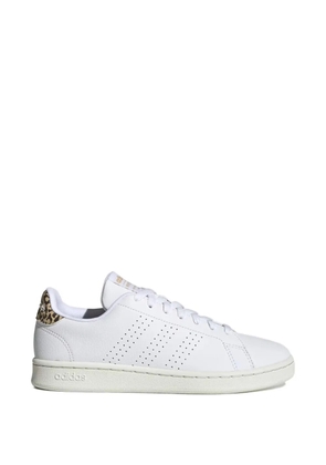 adidas perforated animal print sneakers - White