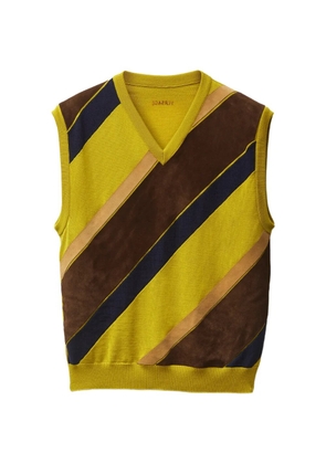 Versace V-neck striped knitwear - Green