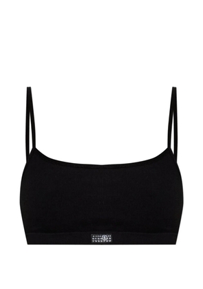 MM6 Maison Margiela Number-motif bra - Black