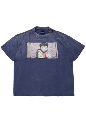 SAINT MXXXXXX x Pluto graphic-print T-shirt - Blue