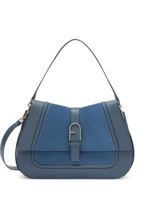 Furla top handle flow leather tote - Blue