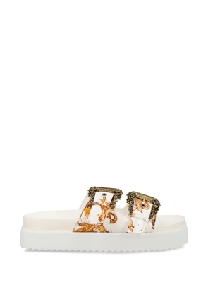 Versace Jeans Couture buckle sandals - White