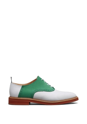 Thom Browne colour-block panelled oxford shoes - White