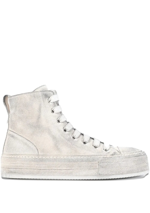 Ann Demeulemeester Orvo lace-up suede sneakers - White
