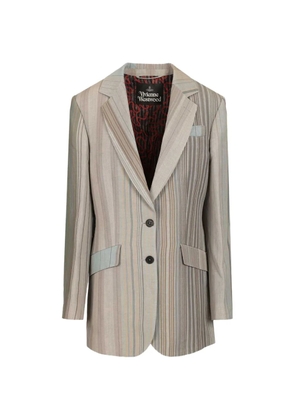 Vivienne Westwood striped buttoned jacket - Neutrals