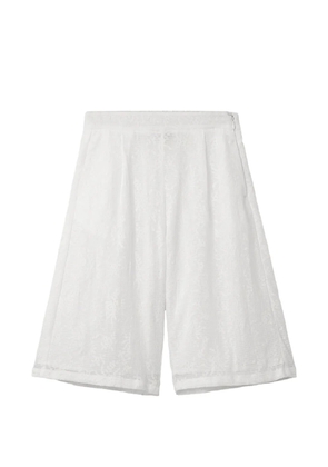 tout a coup textured shorts - White