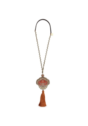 MALIPARMI paisley tassel necklace - Gold