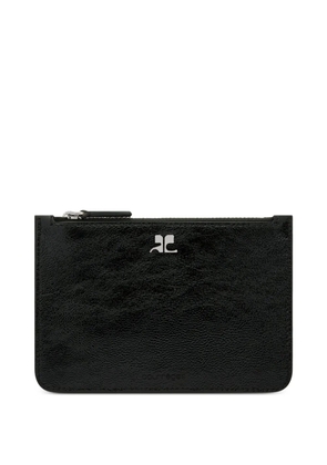 Courrèges AC leather pouch - Black