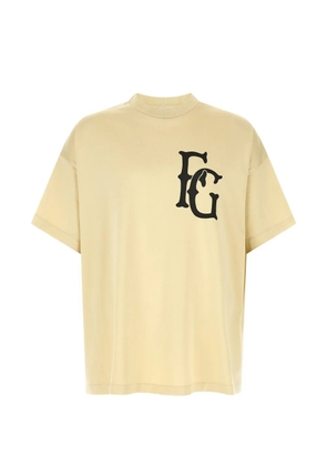 Fear Of God print crew neck T-shirt - Neutrals