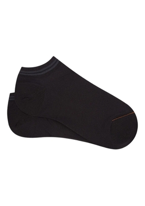 Zegna stripe-trim socks - Black