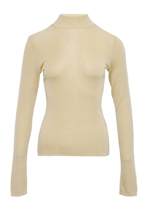 Self-Portrait mock-neck top - Neutrals