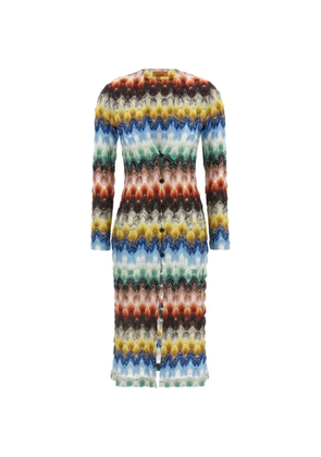 Missoni lamé lace cardigan - Blue