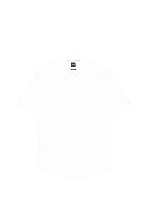 BOSS logo-embroidered shirt - White