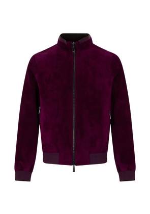 Moorer zip-up bomber jacket - Purple