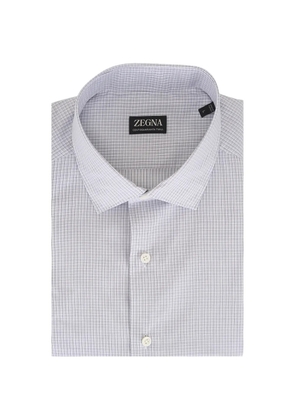Zegna checked-pattern shirt - Grey