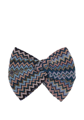 Missoni knotted headband - Blue