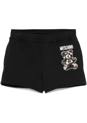 Moschino Teddy Bear-print track shorts - Black