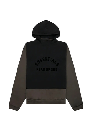 FEAR OF GOD ESSENTIALS hooded colour-block shirt - Brown