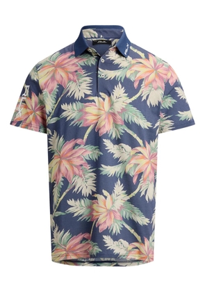 RLX Ralph Lauren floral-print polo shirt - Blue