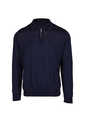 Colombo quarter zip-up polo shirt - Blue