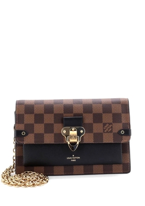 Louis Vuitton Pre-Owned Vavin Chain Wallet NM Damier with Leather crossbody bag - Black