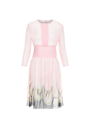 Prada Pre-Owned long-sleeves silk dress - Pink