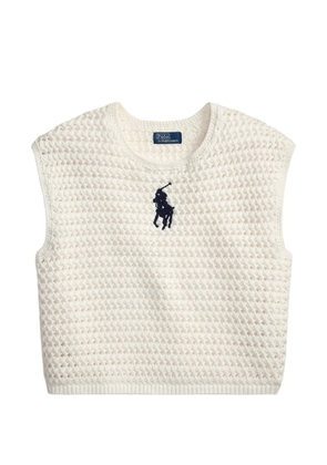 Polo Ralph Lauren crochet sweater - White