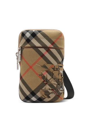 Burberry Check phone bag - Neutrals