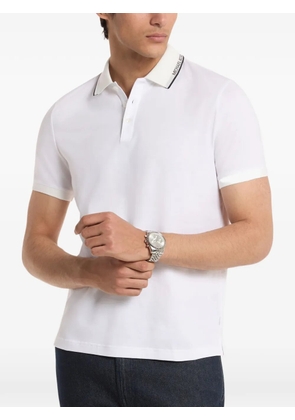 Michael Kors logo-trim polo shirt - White