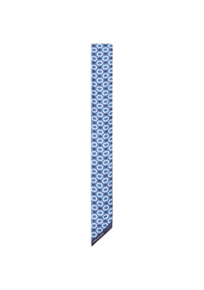 Tagliatore geometric pattern scarf - Blue