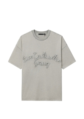 FIVE CM embroidered T-shirt - Grey