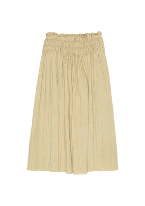 Bimba y Lola polka-dot elasticated-waistband midi skirt - Green