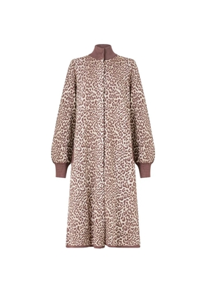 Camilla animalia A-line knit dress - Neutrals