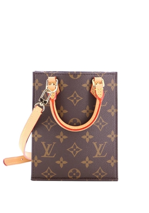 Louis Vuitton Pre-Owned Petit Sac Plat Bag Monogram Canvas crossbody bag - Brown