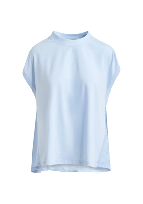 Essentiel Antwerp cap-sleeve mock-neck T-shirt - Blue