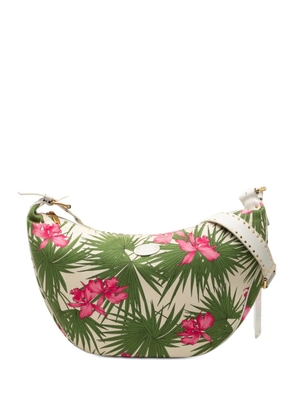 Celine Pre-Owned 20th Century Floral Printed Canvas crossbody bag - White