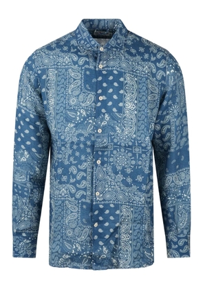MC2 Saint Barth bandana print button-up shirt - Blue