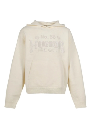 Honor The Gift embroidered hoodie - Neutrals